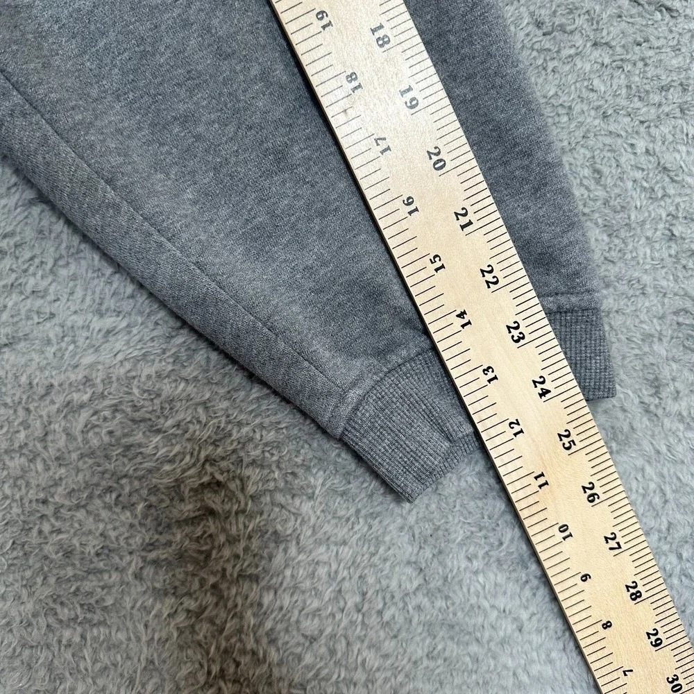 Vintage Nike Y2K‎ Swoosh Quarter Zip Fleece Sweatshirt Gray Men's XXL